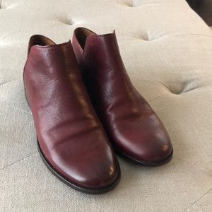 Red Frye booties